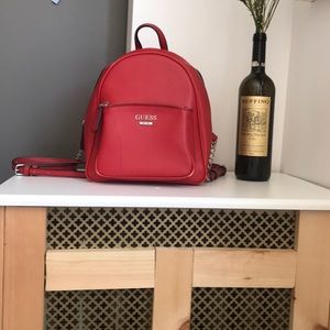 Guess red backpack